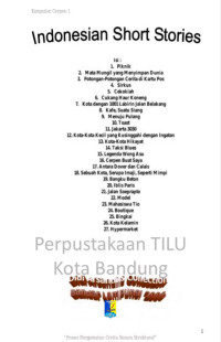Image of Indonesian Short Stories: Didi Arsandi collections Bandar Lampung 2016